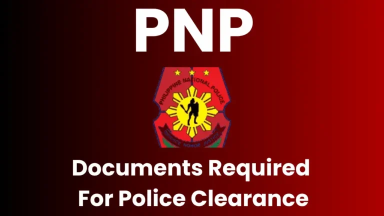 PNP Clearance Document Required