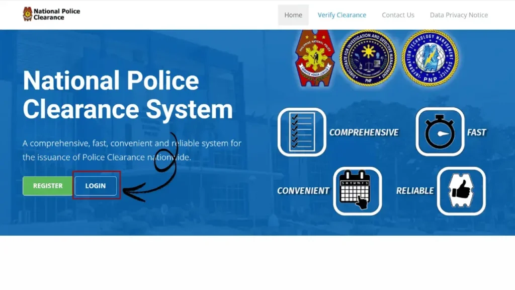 Online Appointment 6 National Police Clearance login