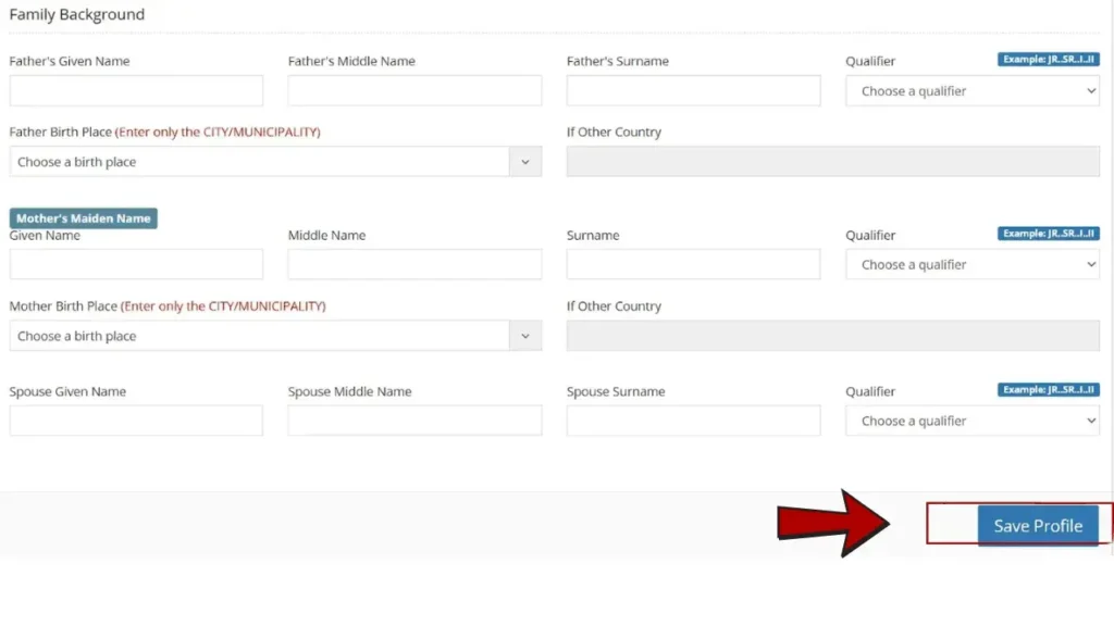 PNP save profile